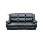 Latitude Run Kamarli Faux Leather Upholstered Solid and Manufactured Wood Frame Manual Reclining Sofa