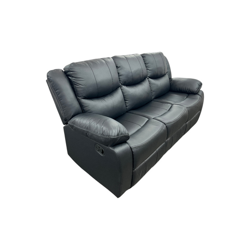 Latitude Run Kamarli Faux Leather Upholstered Solid and Manufactured Wood Frame Manual Reclining Sofa, image 4
