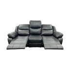 Latitude Run Kamarli Faux Leather Upholstered Solid and Manufactured Wood Frame Manual Reclining Sofa