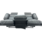 Latitude Run Kamarli Faux Leather Upholstered Solid and Manufactured Wood Frame Manual Reclining Sofa