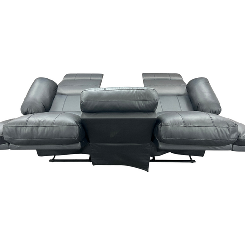 Latitude Run Kamarli Faux Leather Upholstered Solid and Manufactured Wood Frame Manual Reclining Sofa, image 9