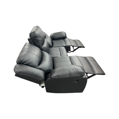 Latitude Run Kamarli Faux Leather Upholstered Solid and Manufactured Wood Frame Manual Reclining Sofa, image 10