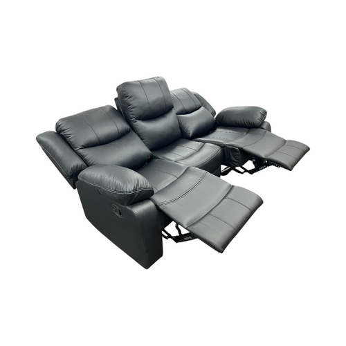 Latitude Run Kamarli Faux Leather Upholstered Solid and Manufactured Wood Frame Manual Reclining Sofa, image 11