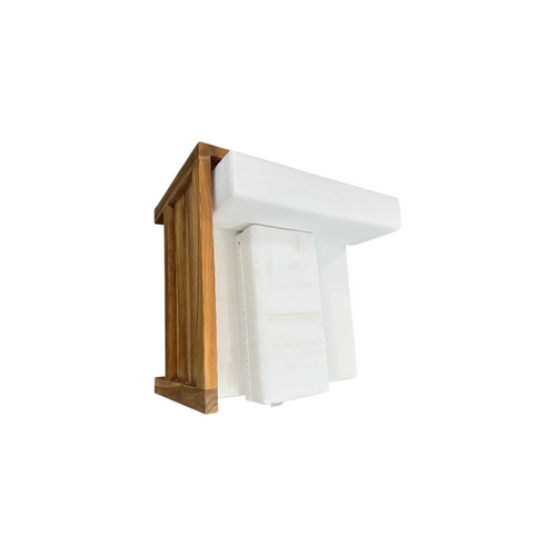 Modway Upland Outdoor Patio Teak Wood Corner Chair in Natural White, image 15