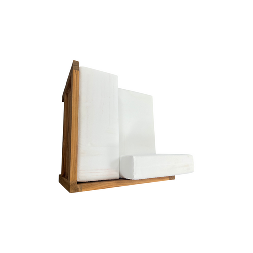 Modway Upland Outdoor Patio Teak Wood Corner Chair in Natural White, image 16