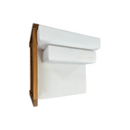 Modway Upland Outdoor Patio Teak Wood Corner Chair in Natural White