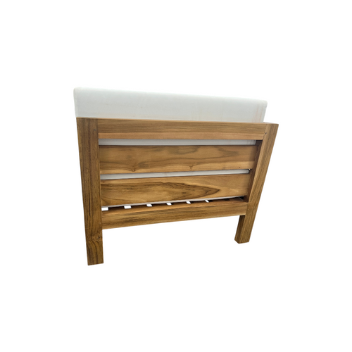 Modway Upland Outdoor Patio Teak Wood Corner Chair in Natural White, image 21