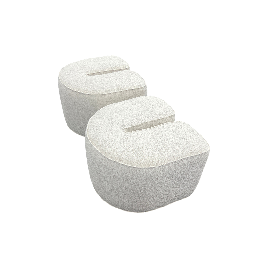 Castlery Hugg Nesting Rectangular Coffee Table and Ottoman Set