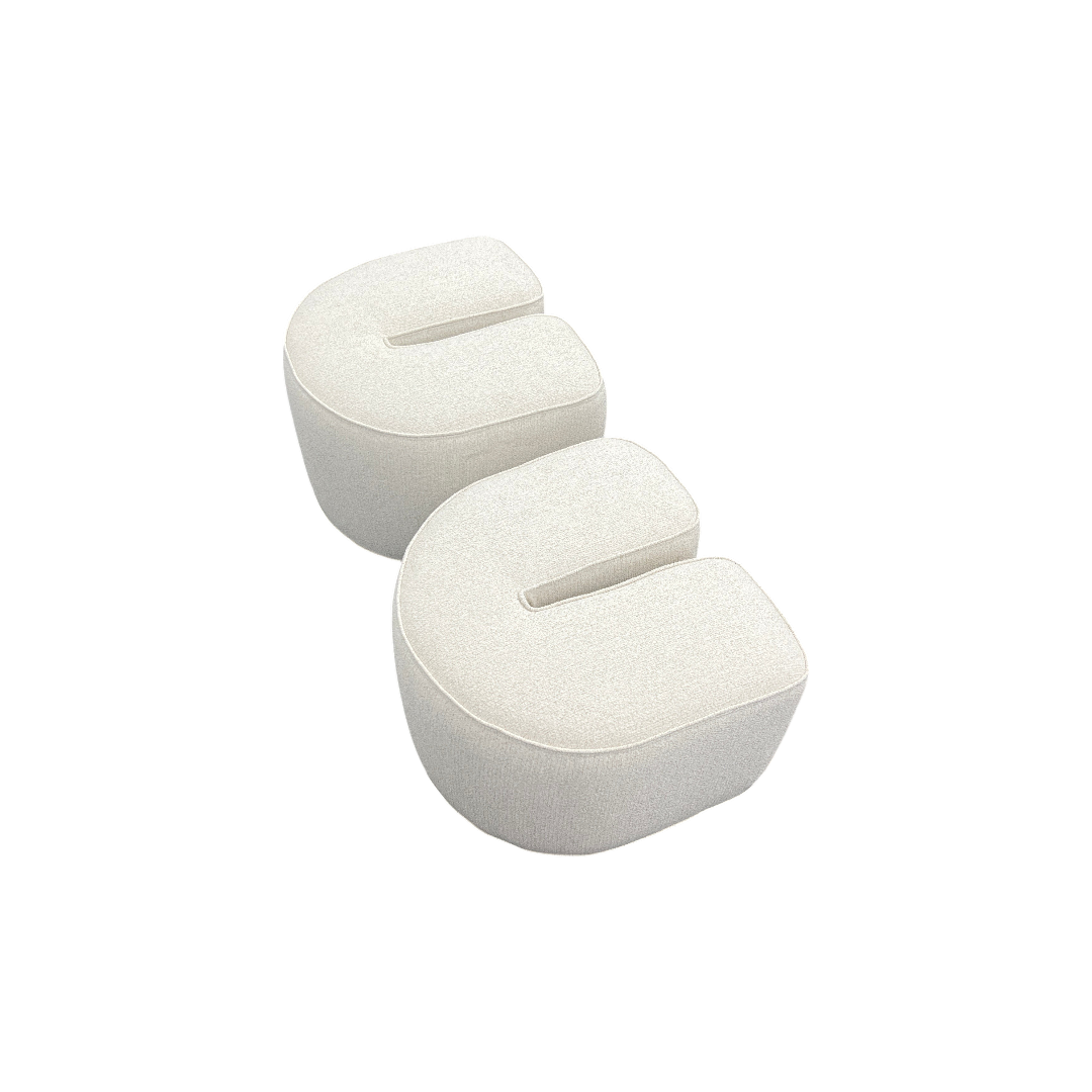 Castlery Hugg Nesting Rectangular Coffee Table and Ottoman Set