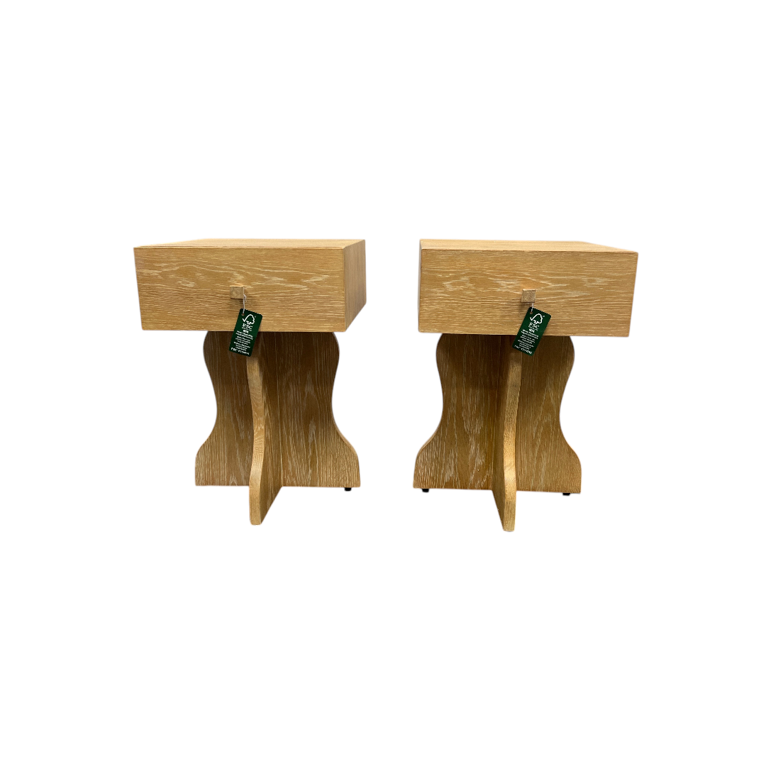 Lulu and Georgia Hourglass Nightstand Set of 2