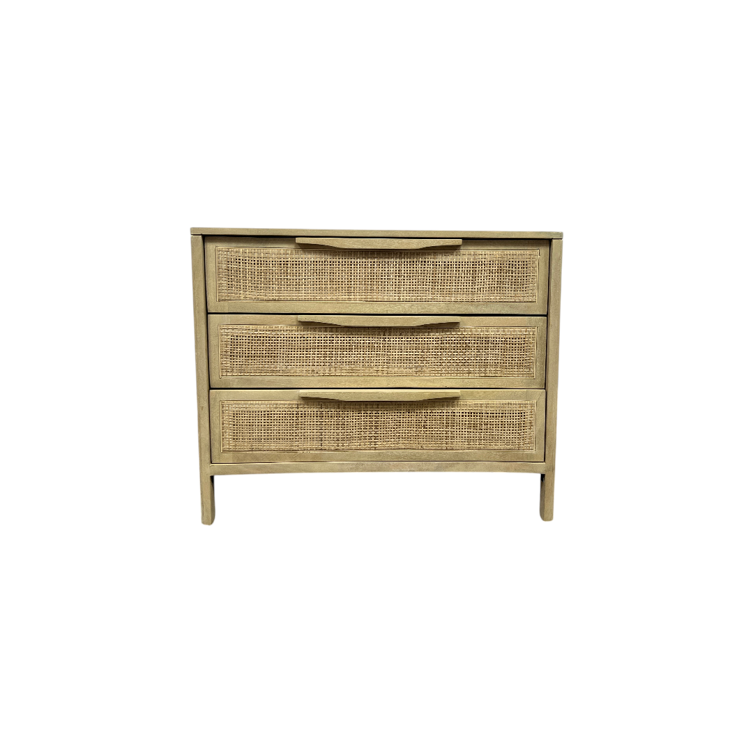 Lulu and Georgia Hannah 3-Drawer Nightstand
