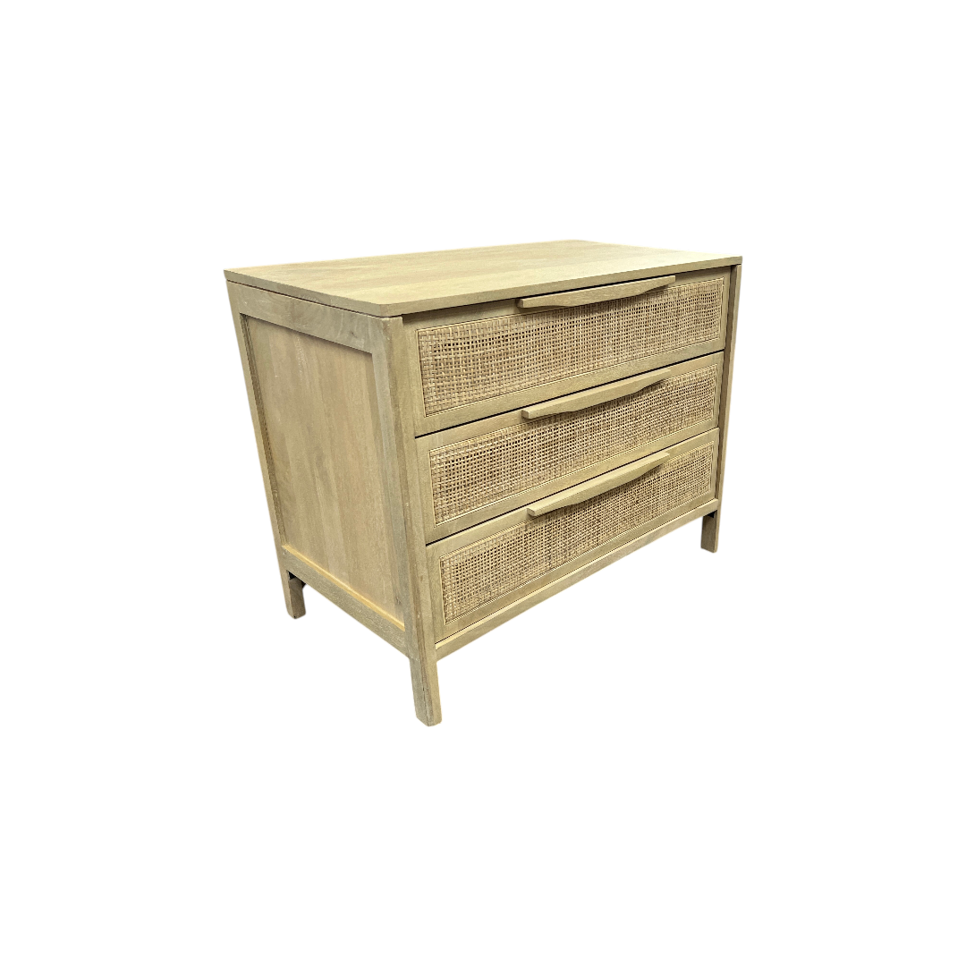 Lulu and Georgia Hannah 3-Drawer Nightstand