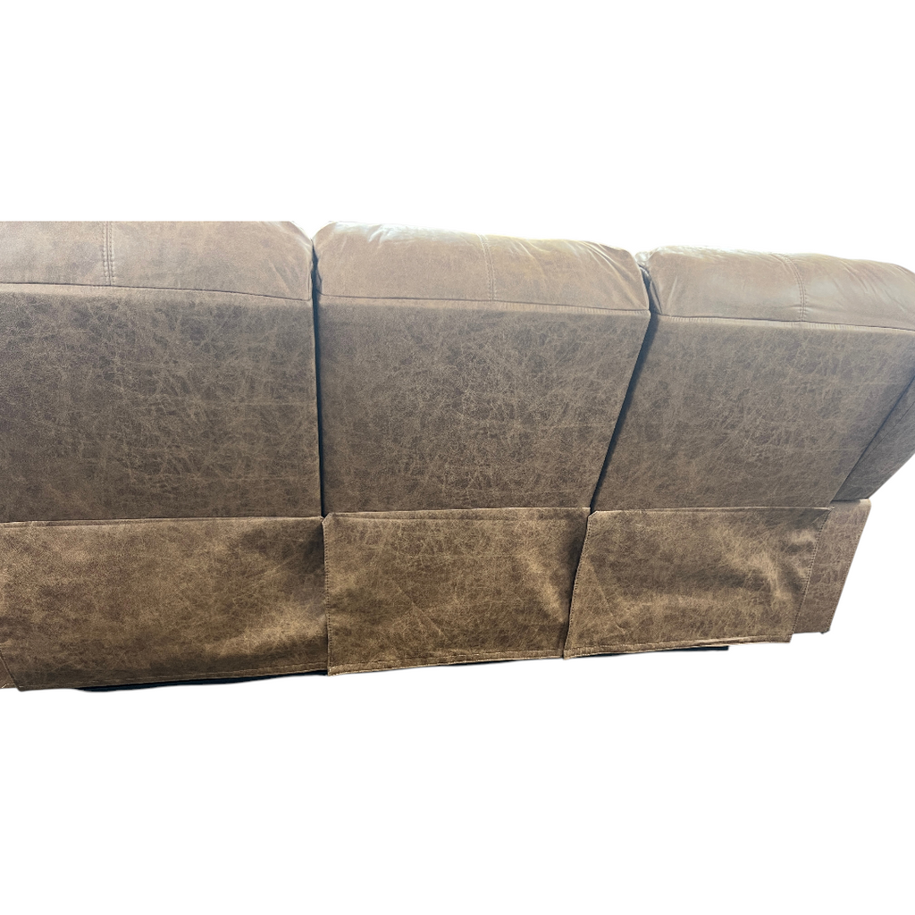 Latitude Run Ilkeston Wide Vegan Leather Manual Reclining Sofa