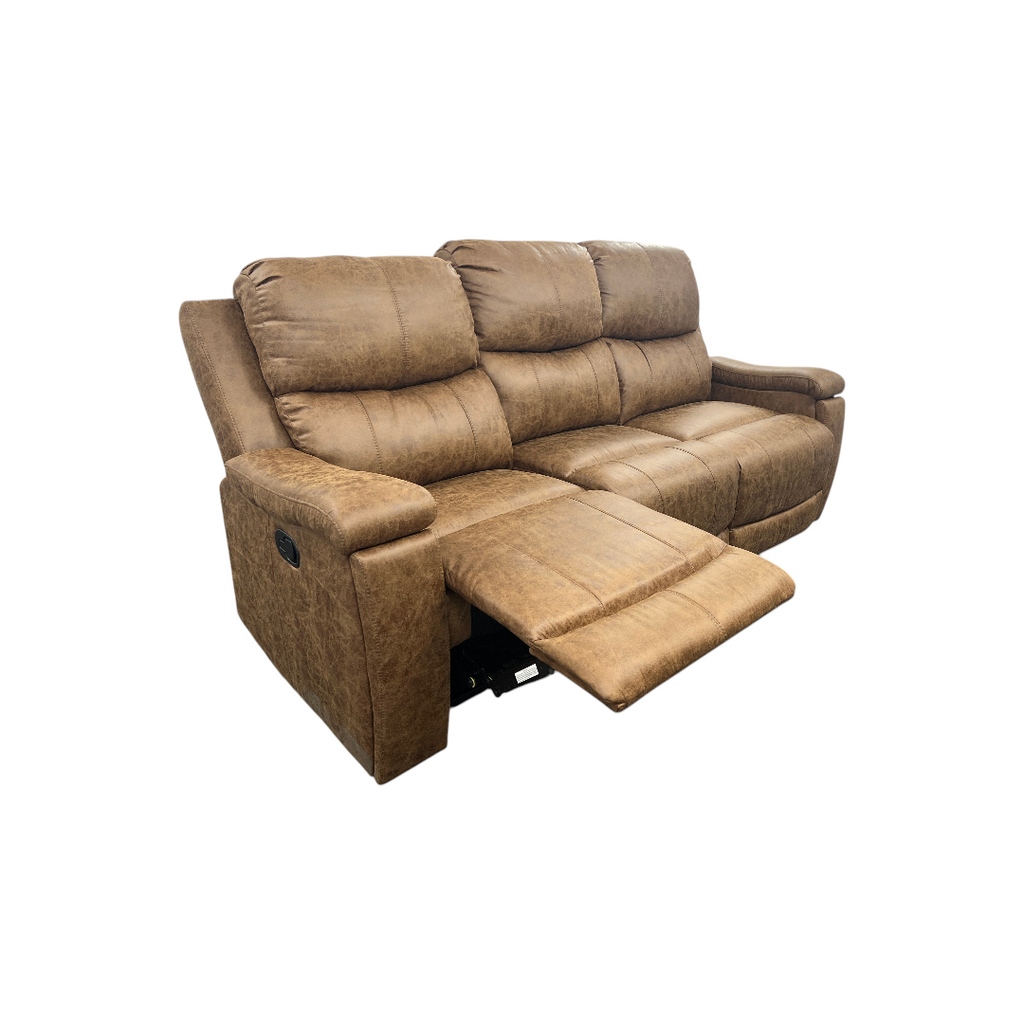 Latitude Run Ilkeston Wide Vegan Leather Manual Reclining Sofa