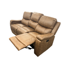 Latitude Run Ilkeston Wide Vegan Leather Manual Reclining Sofa