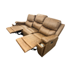 Latitude Run Ilkeston Wide Vegan Leather Manual Reclining Sofa