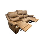 Latitude Run Ilkeston Wide Vegan Leather Manual Reclining Sofa