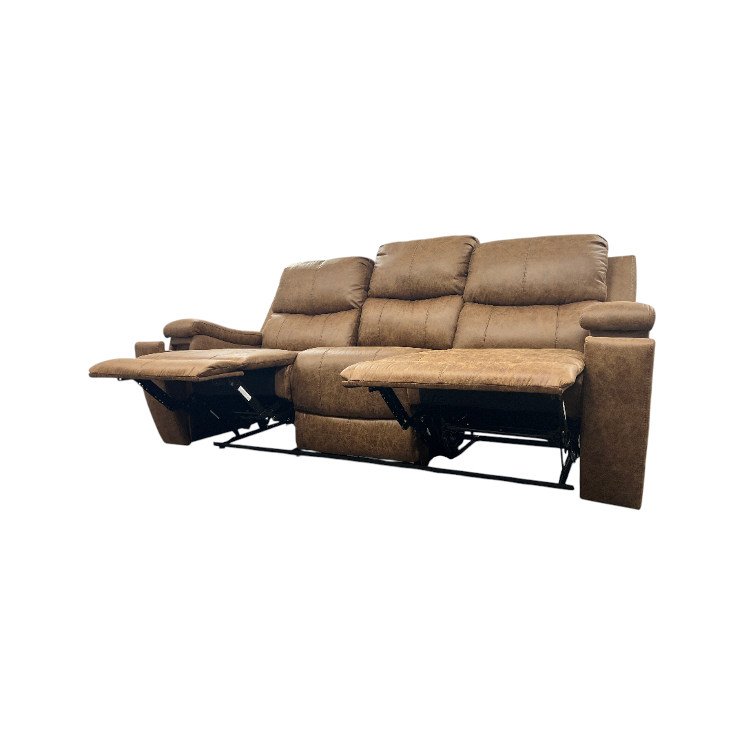 Latitude Run Ilkeston Wide Vegan Leather Manual Reclining Sofa