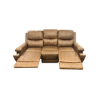 Latitude Run Ilkeston Wide Vegan Leather Manual Reclining Sofa