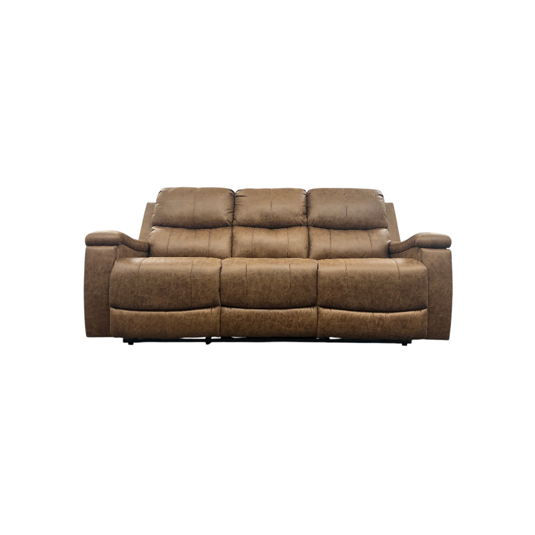 Latitude Run Ilkeston Wide Vegan Leather Manual Reclining Sofa
