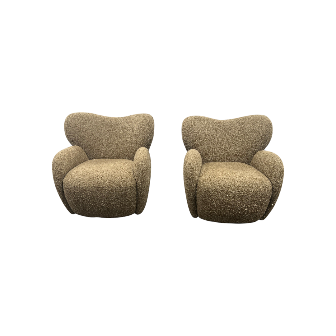 Lulu and Georgia Ovid Swivel Chair by Aimee Song Set of 2