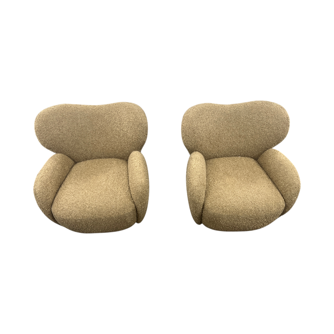 Lulu and Georgia Ovid Swivel Chair by Aimee Song Set of 2