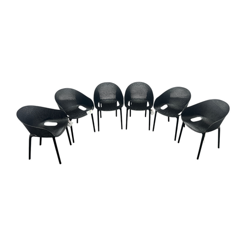 AllModern Farrah Stacking Patio Dining Armchair (Set of 6), image 2