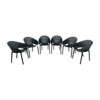 AllModern Farrah Stacking Patio Dining Armchair (Set of 6)