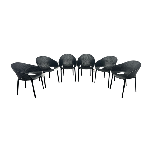 AllModern Farrah Stacking Patio Dining Armchair (Set of 6), image 3