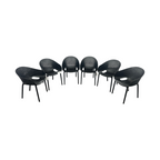 AllModern Farrah Stacking Patio Dining Armchair (Set of 6)