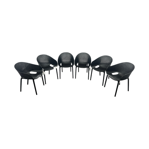 AllModern Farrah Stacking Patio Dining Armchair (Set of 6), image 4
