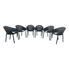 AllModern Farrah Stacking Patio Dining Armchair (Set of 6)