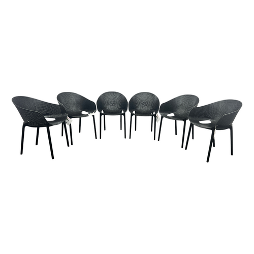 AllModern Farrah Stacking Patio Dining Armchair (Set of 6), image 5