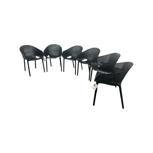 AllModern Farrah Stacking Patio Dining Armchair (Set of 6), image 6