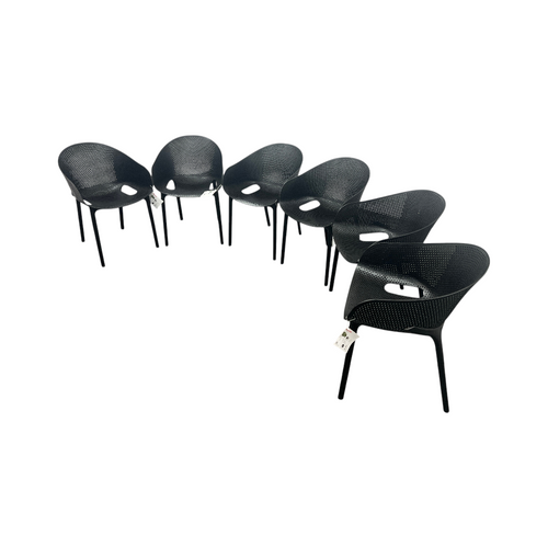 AllModern Farrah Stacking Patio Dining Armchair (Set of 6), image 7
