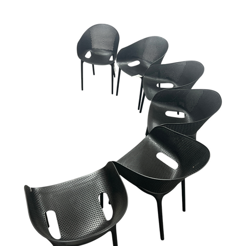 AllModern Farrah Stacking Patio Dining Armchair (Set of 6), image 9