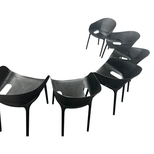 AllModern Farrah Stacking Patio Dining Armchair (Set of 6), image 10