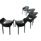 AllModern Farrah Stacking Patio Dining Armchair (Set of 6)