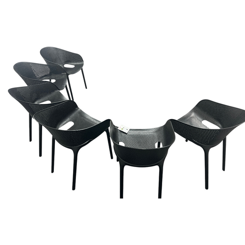 AllModern Farrah Stacking Patio Dining Armchair (Set of 6), image 12