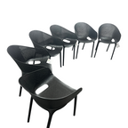 AllModern Farrah Stacking Patio Dining Armchair (Set of 6)