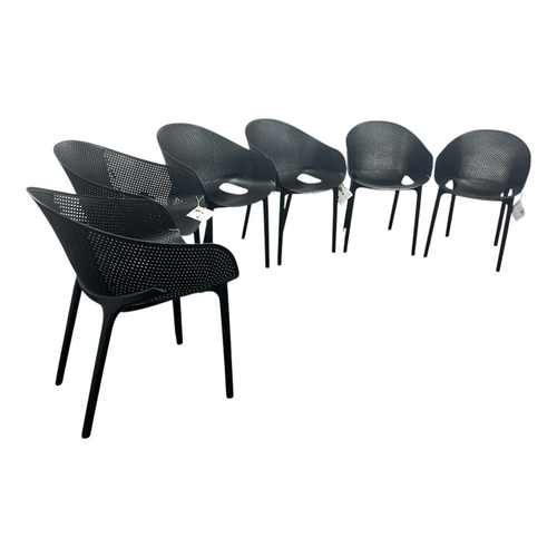 AllModern Farrah Stacking Patio Dining Armchair (Set of 6), image 16