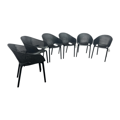 AllModern Farrah Stacking Patio Dining Armchair (Set of 6), image 18