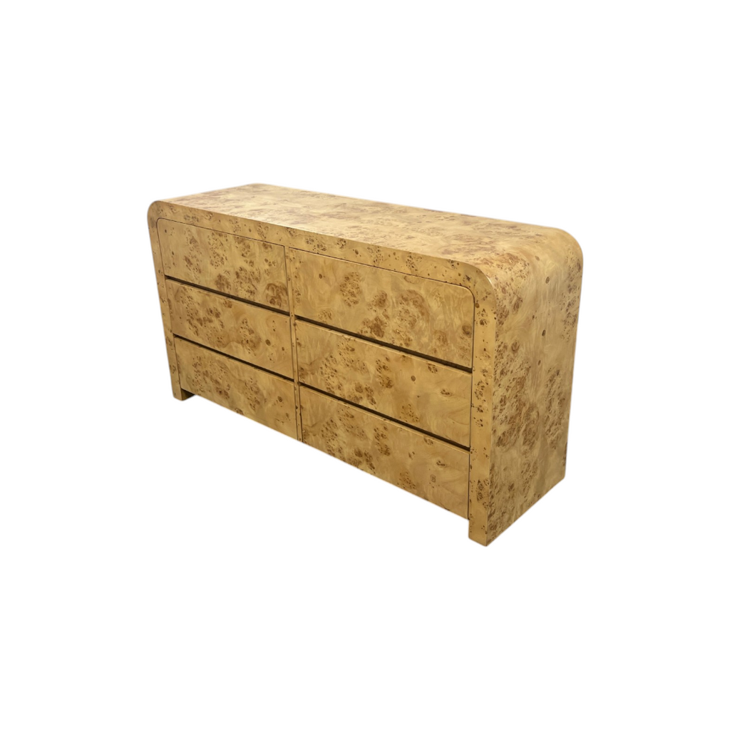 Joss and Main Cora Burl Wood 6 Drawer Dresser