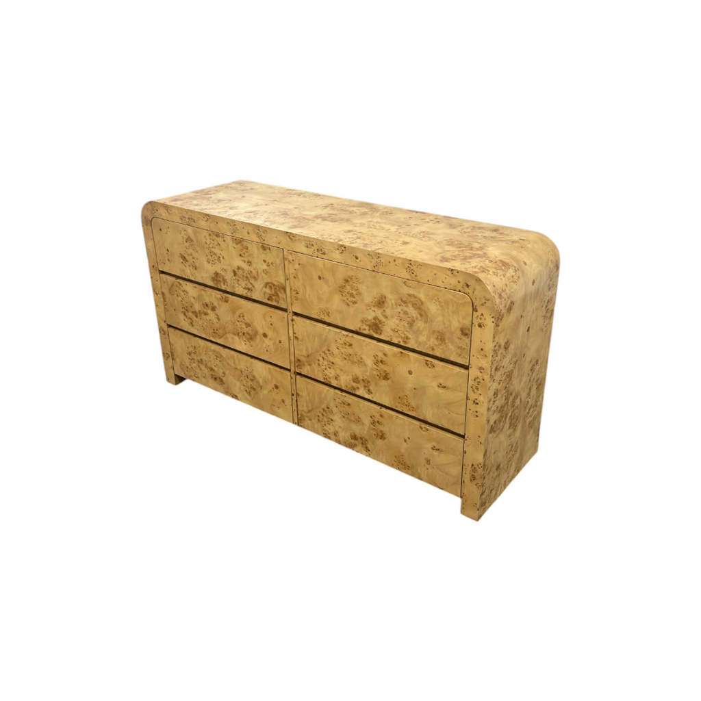 Joss and Main Cora Burl Wood 6 Drawer Dresser