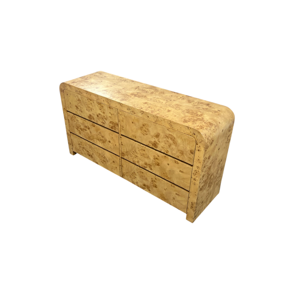 Joss and Main Cora Burl Wood 6 Drawer Dresser