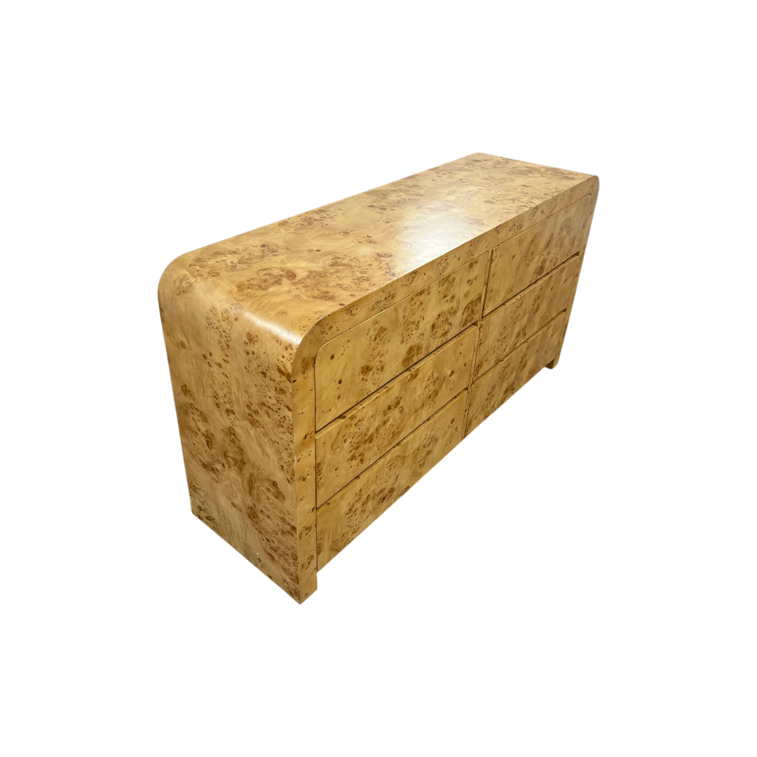 Joss and Main Cora Burl Wood 6 Drawer Dresser