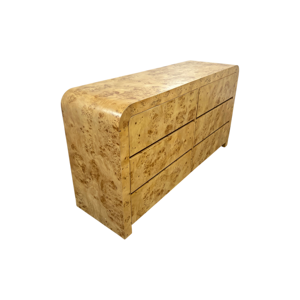 Joss and Main Cora Burl Wood 6 Drawer Dresser
