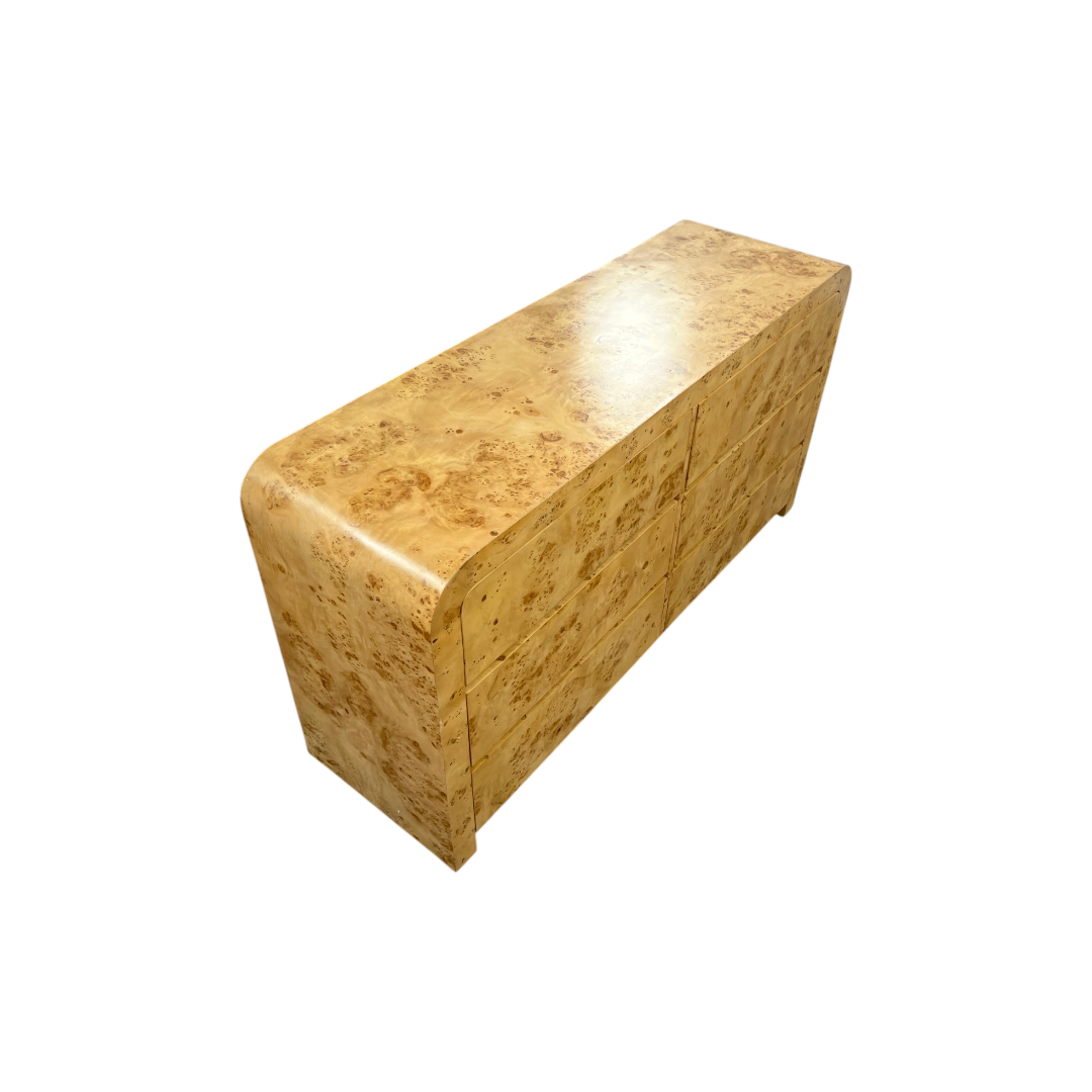 Joss and Main Cora Burl Wood 6 Drawer Dresser