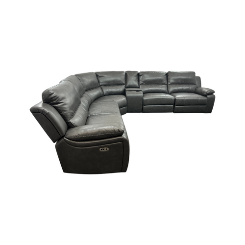 Latitude Run Jeanna Modern & Contemporary 6-Piece Modular Power Reclining Sectional Sofa with Integrated Console and USB Charging Port, image 4