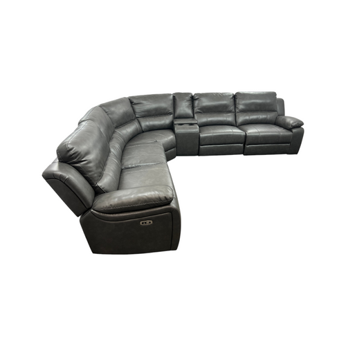 Latitude Run Jeanna Modern & Contemporary 6-Piece Modular Power Reclining Sectional Sofa with Integrated Console and USB Charging Port, image 5